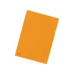 （まとめ） リヒトラブ カラークリヤーホルダー A4判 F-78EC-4 橙 1枚入 〔×50セット〕