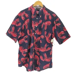 トミーヒルフィガー TOMMY HILFIGER ロブスター柄 S/S BDシャツ メンズ import：XL 
