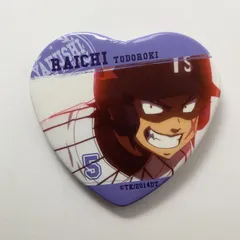 ダイヤのA 轟雷市 ハート缶バッジ