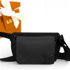 ルイヴィトン　アエログラム　テイクオフ　スリングバッグ　ブラック　LOUIS VUITTON 黒　ボディバッグ　ウエストバッグ