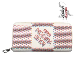 美品 LOUIS VUITTON ルイヴィトン ダミエスプレー ジッピーウォレット ヴェルティカル ホワイト レザー M81403 長財布 男女兼用 502674【中古】