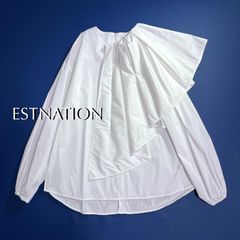 エストネーション ボリューミーアーム コンシャス ブラウス シャツ 38 