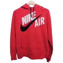 NIKE ナイキ ロゴプリントパーカー サイズM 赤 コットン 中国製 NIKEAIR アメカジ スケーター 古着