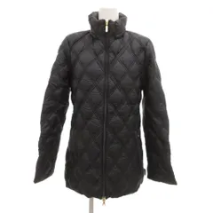 モンクレール MONCLER ダウンコート ジャケット キルティング ミドル丈 スタンドカラー 0 紺 ネイビー /JS ■GY27