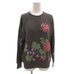 美品】Ballantyne バランタイン カシミヤ 花柄ニット 濃紺 40 - メルカリ