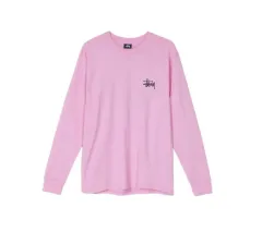 STUSSY ベーシック ロングスリーブ S ピンク
