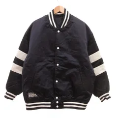 フレッシュサービス　fresh service SATIN STADIUM JUMPER ボンバージャケット ブルゾン スタジャン M FSW-22-CT-191 紺 ネイビー /JS ■GY19のサムネイル