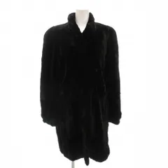 サガミンク SAGA MINK 銀サガ ファーコート シェアードミンク 毛皮 ロング丈 9 茶 ダークブラウン /TZ ■GY17