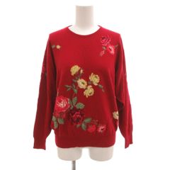 美品】Ballantyne バランタイン カシミヤ 花柄ニット 濃紺 40 - メルカリ