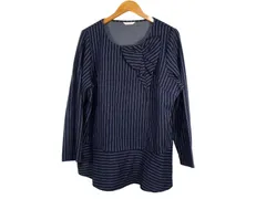 k03251208071　Rose Tiara　46　紺×白　Lサイズ程度　ワンピース or ドレス　チュニック　秋冬