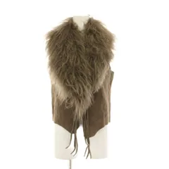 ゴア goa チベットラムファー ベスト スエード F モカ 31547036 /YM