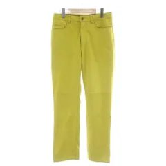 ポールスミスコレクション PAUL SMITH COLLECTION レザーパンツ ボトムス ラムレザー 羊革 黄色 イエロー ストレート ロング 634202PL /PP ■GY18のサムネイル