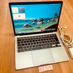 【動作確認済み】 MacBook air 13インチ 2020 アップル Apple M1 16GB 256GB 動画編集可能 カメラ内蔵 ノートPC ノートパソコン SSD搭載 macOSインストール済み 【4154】