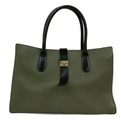 FURLA(フルラ) トートバッグ - カーキ×黒 レザー