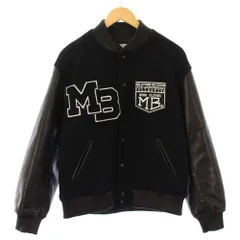メンズビギ MEN'S BIGI 菊池武夫 50th Anniversary WOOL MELTON STADIUM JAMPER スタジャン ブルゾン アウター 中綿 01 黒 M0154FJM601 /TKのサムネイル