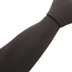 エルメス HERMES ネクタイ レギュラータイ シルク ダークブラウン /AE ■GY17