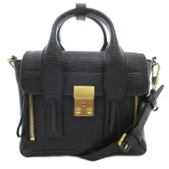 3.1 フィリップリム 3.1 phillip lim PASHLI MINI SATCHEL ハンドバッグ ショルダー 2WAY 黒 ブラック /AE ■GY30のサムネイル