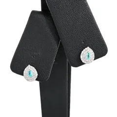 no-brand ノンブランドジュエリー ピアス パライバトルマリンピアス