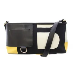 バリー BALLY ショルダーバッグ キャンバス レザー 切替 マルチカラー /BB
