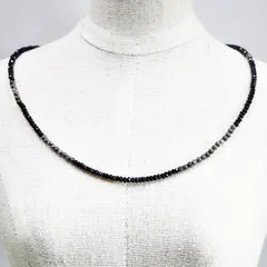 ネックレス 天然石 スピネル ブラック ハンドメイド 日本製 パワーストーン シルバー925 天然石 MADE IN JAPAN ミックス ネックレス メンズ シンプル ネックレス レディース M&R エムアンドアール 送料無料