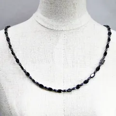ネックレス 天然石 ヘマタイト スピネル ブラック ハンドメイド 日本製 パワーストーン シルバー925 ビーズ 天然石 MADE IN JAPAN ミックス ネックレス メンズ シンプル ネックレス レディース M&R エムアンドアール 送料無料