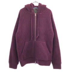 ESTNATION エストネーション 24AW ニットジップアップフーディー 42-200-12-115920 パープル系 Lのサムネイル