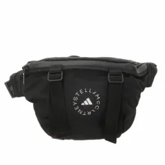 アディダス バイ ステラマッカートニー adidas by Stella McCartney ボディバッグ ウエストバッグ クロスボディバッグ ナイロン 2way ロゴ 黒 ブラック H57570 /AH5 ■GY18