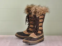 E463 メンズ SOREL スノーブーツ 茶 26cm
