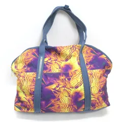 d■アディダス/adidas 総柄トートバッグ /ジム用BAG■黄 紫/LADIES/21【中古】
