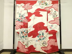 平和屋着物■豪華振袖　駒刺繍　絞り　枝花文　橘　金彩　伊勢丹扱い　正絹　逸品　DABC4972cd