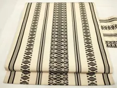 平和屋着物◎本場筑前博多織　全通柄九寸名古屋帯　献上　象牙色　正絹　逸品　AABF8033wj