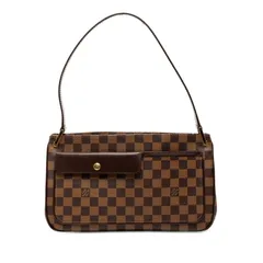 ルイ ヴィトン ダミエ オーバーニュ N51129 ブラウン PVC レザー レディース LOUIS VUITTON【214-57953】
