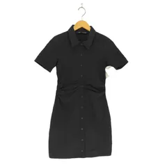 ザラ ZARA フロントギャザーシャツワンピース レディース  S