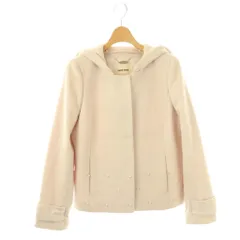 レッセパッセ LAISSE PASSE フェイクパール装飾 ショートコート ノーカラー 36 ピンク /AT ■OSのサムネイル