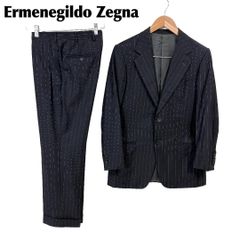 極美品 XL相当 シルク混 本家ゼニア トロフェオシルク スーツ 付属品