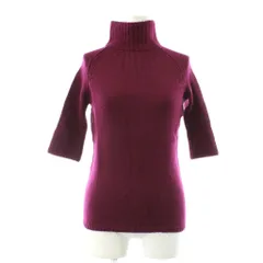 アンタイトル UNTITLED ニット セーター ウール 9 ボルドー タートルネック 七分袖 /GP ■GY60