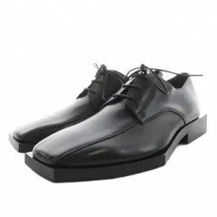 バレンシアガ BALENCIAGA BLOC RIM DERBY ダービーシューズ モカシン レースアップ スクエアトゥ レザー 39 黒 ブラック 617640 /AN19のサムネイル