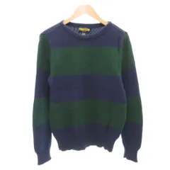 ラルフローレン ラグビー RALPH LAUREN RUGBY コットンニット セーター ボーダー 長袖 L 紺 ネイビー /AE ☆AA★のサムネイル