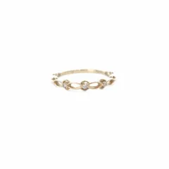 アガット ピンキーリング 指輪 K10 ダイヤ0.02ct イエローゴールドのサムネイル