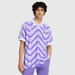 【送料無料・匿名配送】adidas Originals アディダスオリジナルス レアルマドリード シャツ 25/26 ライフスタイラー 紫 パープル トレフォイル 新品 正規品 日本未発売