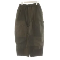 ニコアンド Niko and.. イージーパンツ F カーキ パッチワークデザイン ドローストリングウエスト /AN81 ■MA