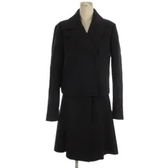 ジルサンダー JIL SANDER NAVY セットアップ ジャケット スカート ひざ丈 カシミヤ混 ネイビー 40 ■TCのサムネイル