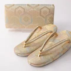 草履・バッグセット Sランク 礼装用 正絹 和装小物 銀系 1241-01003