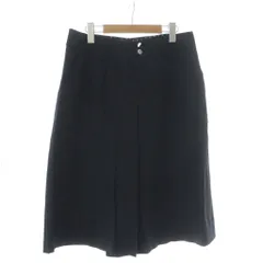 ソニア ソニアリキエル SONIA SONIA RYKIEL パンツ 44 黒 無地 膝下丈 サイドポケット /DU ■GY60