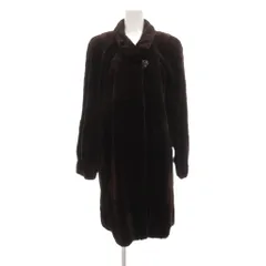 サガミンク SAGA MINK 金サガ ロイヤル ファーコート 毛皮 シェアードミンク ミドル ハーフ F 茶 ブラウン /UO