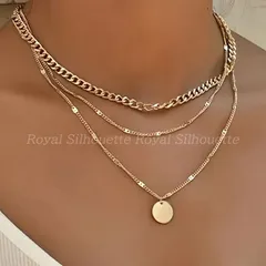 ネックレス ゴールドカラー 金色 3連風 豪華 アクセサリー 前撮り プリンセス 可愛い ウェディング お呼ばれ 食事会 ディナー 演奏会  コスプレ パーティー レディース お洒落 フェミニン 結婚式 花嫁 二次会 ガーリー