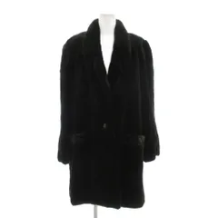 サガミンク SAGA MINK 銀サガ ファーコート 毛皮 シェアードミンク ミドル ハーフ F ダークグリーン /UO ■GY17