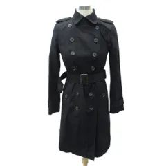 バナナリパブリック BANANA REPUBLIC トレンチコート ロング丈 S 黒 ブラック ライナー付き /SM21 ■ECD001