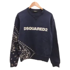 ディースクエアード DSQUARED2 スウェット トレーナー ペイズリー プリント M 紺 ネイビー /JS ■GY18