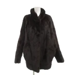 エンバ EMBA BLACKGLAMA ブラックグラマ ミンクファーコート 毛皮 ミドル ハーフ丈 ダークブラウン /UO ■GY17